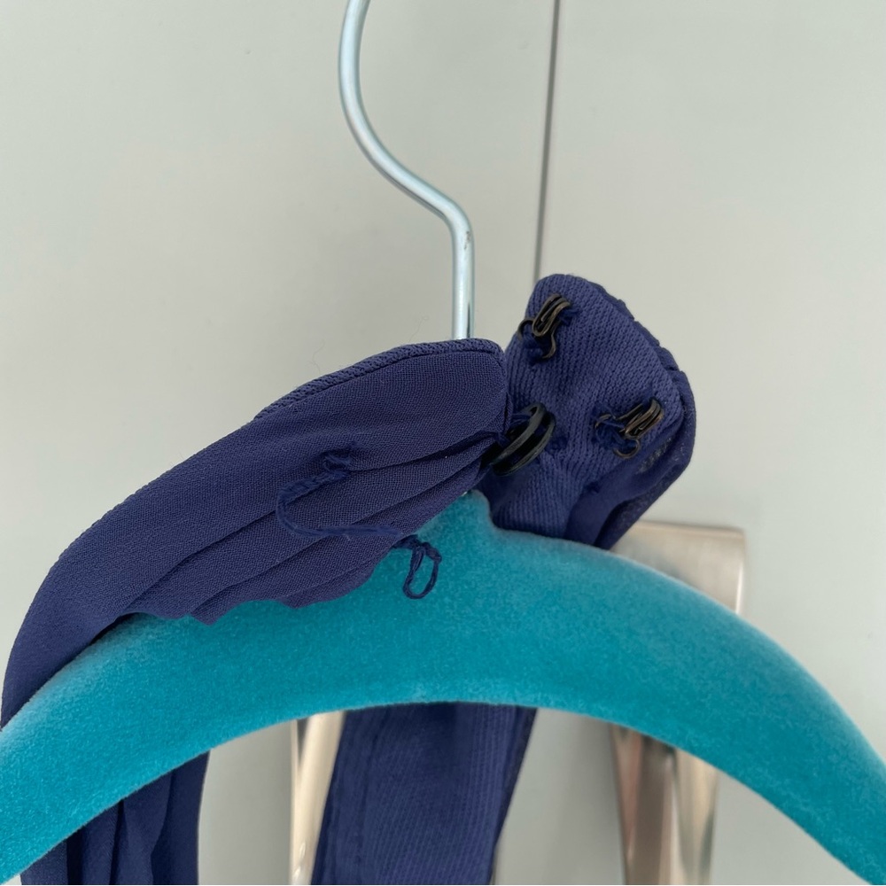 MORILEE Madeline Gardner Halter Chiffon Bridesmaid Jumpsuit in Sapphire 21626 - Picture 14 of 14